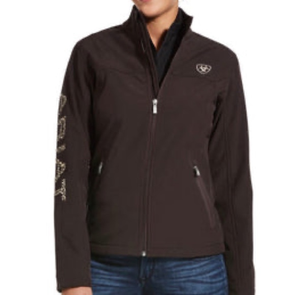 Ariat cheetah soft shell jacket